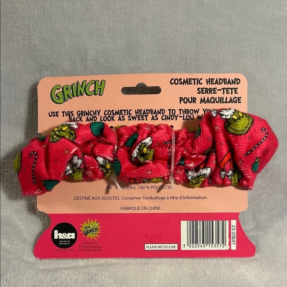 Grinch Cosmetic Headband NWOT